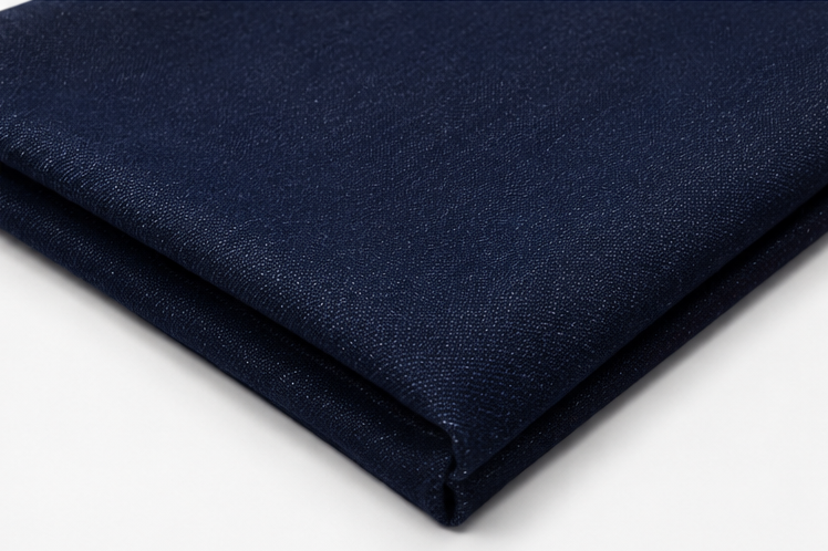 Workwear twill cotton fabric close-up